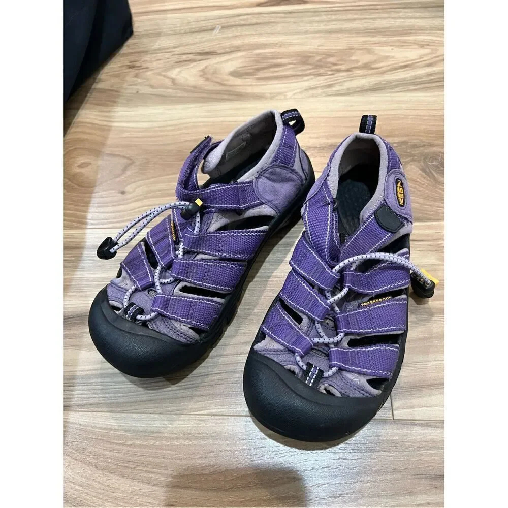 KEEN Purple Newport H2 Waterproof Sport Hiking Sandals Shoes kids Size 3